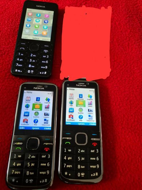 Bijna gratis 3x goed werkende Nokia telefoons,16 per stuk