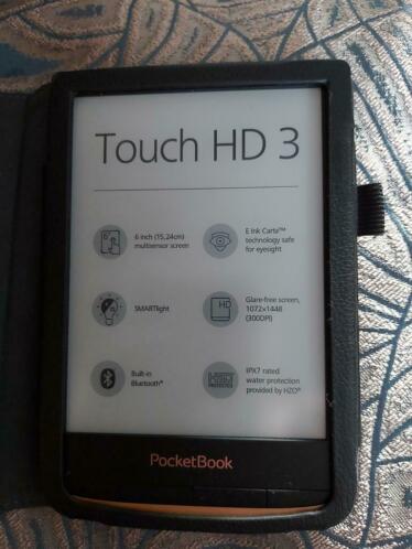 Bijna nieuwe ereader  pocketbook  touch HD3