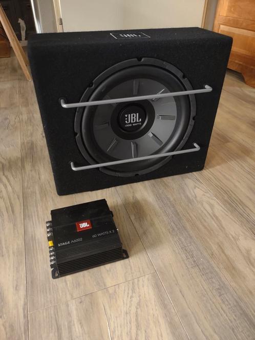 Bijna nieuwe subwoofer en versterker