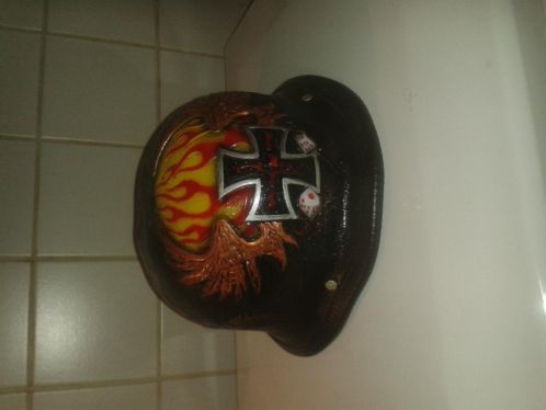 Biker Helm (German style) Harley Davidson.