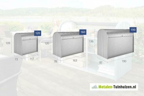 Biohort metalen berging, type StoreMax