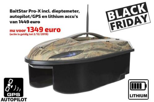 Black Friday deal Pro-X Voerboot (GPSDieptemeterAutoplt)