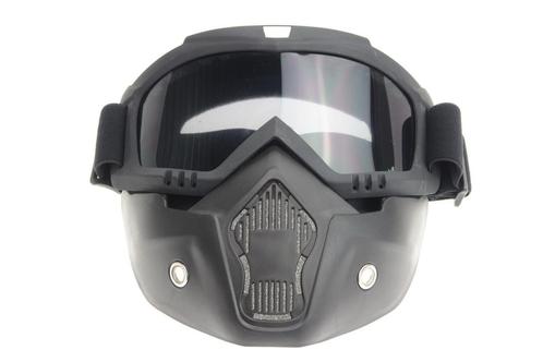 Black goggle mask - smoke lens  helm masker