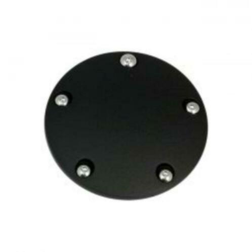 BLACK WRINKLE POINT COVER DOMED for Twin-Cam DIE-CAST ALUMIN