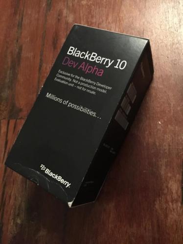 Blackberry 10 Dev Alpha model