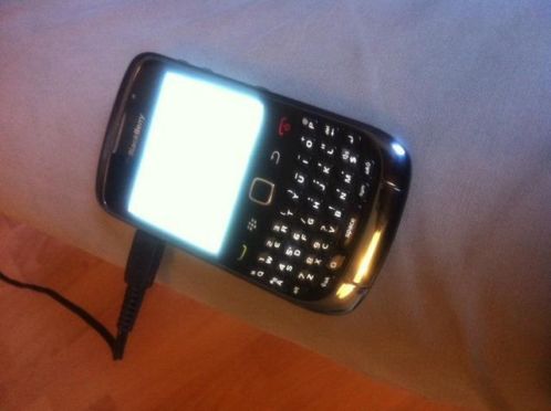 Blackberry 9300 Zwart - Hoesje  Lader