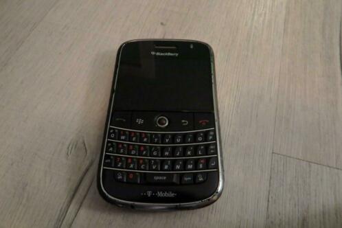 Blackberry Bold 9000 Black met lederen hoes