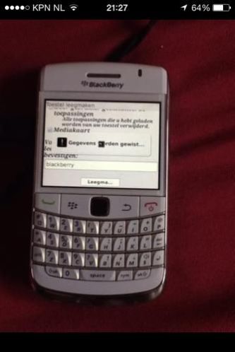 Blackberry BOLD 9700 wit simlockvrij als nieuw super koopje