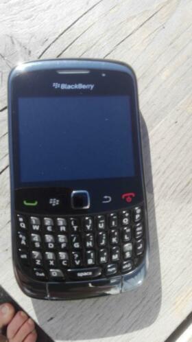 Blackberry Curve 9300 met leren hoesje