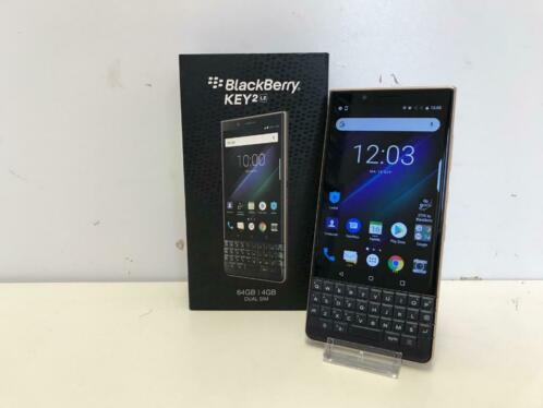 BlackBerry KEY 2 64GB Blauw  ZGAN MET BON