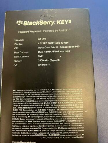 Blackberry KEY 2 SilverBlack 64GB