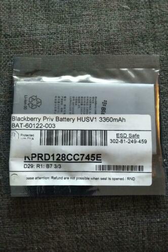 Blackberry Priv batterij (niet gebruikt)