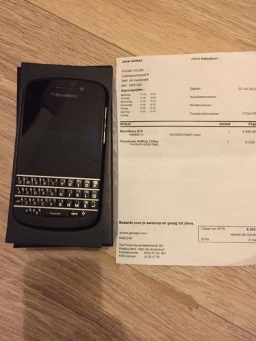 BlackBerry Q10 VOOR  149.99,- (MET GARANTIE EN BON)