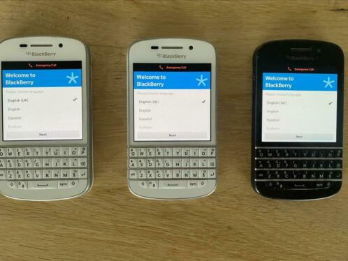 Blackberry Q10  wit en zwart