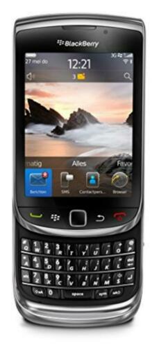 BlackBerry Torch 9800 zwart bb smartphone touch toetsenbord
