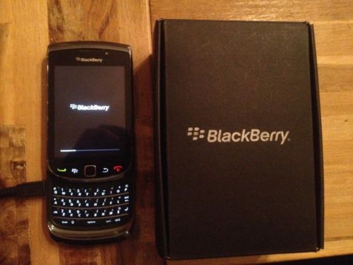 BlackBerry Torch 9800. Zwart. Met touchscreen en toetsenbord
