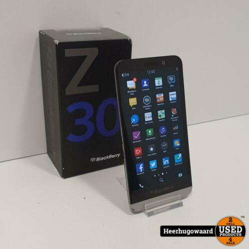 Blackberry Z30 16GB Black Compleet in Doos in Nette Staat