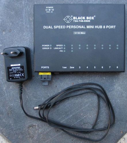 Blackbox hub LH408A-SSC met 8 poorten en 1 single-mode