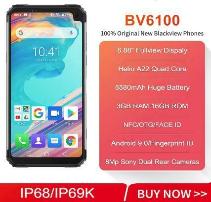  BLACKVIEW  BV6100  6.88 inch   164,95  HOWSEA