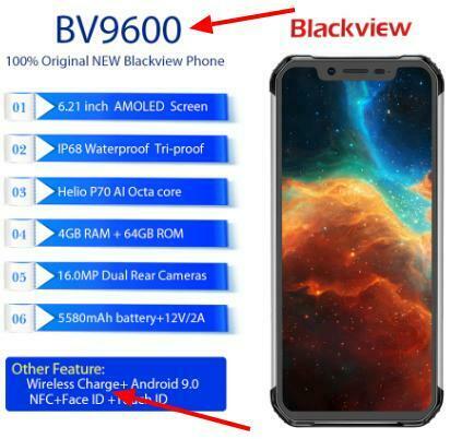  BLACKVIEW  BV9600  6.21 inch IP68   274,95 all in