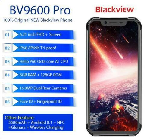  BLACKVIEW  BV9600 pro  IP68  6128gb  HOWSEA