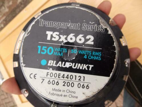 Blaupunkt transparent series 150 watt tsx662 auto luidspreke