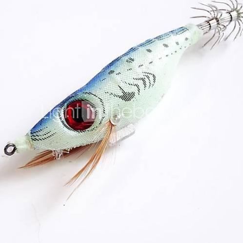 Blauw 9.5Cm 9,5 G Inktvis Jigs Vissen Lokt