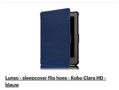 Blauwe hoes voor een Kobo Clara HD (e reader)