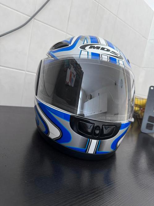 Blauwe motor helm maat xl te koop