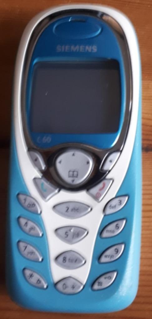 Blauwe Siemens C60 mobiel