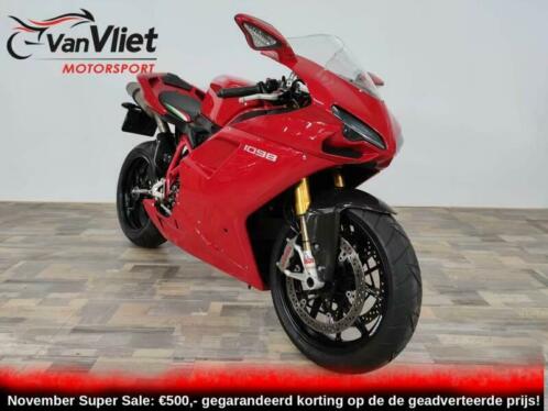 Bloedmooie Ducati 1098  opties zie fotox27s. (bj 2008)