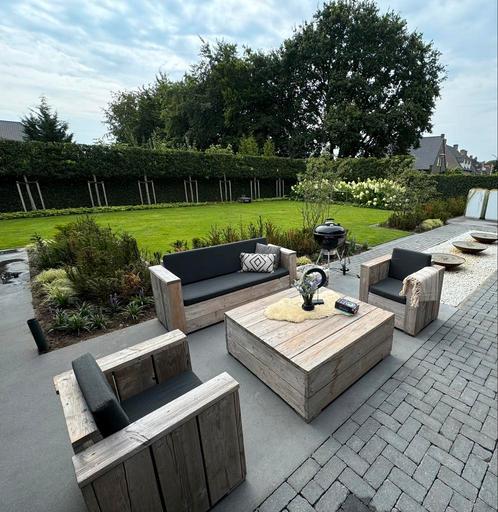 Blok Loungeset steigerhout