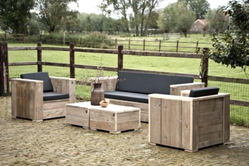 BLOKLOUNGESET met kussens