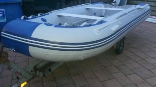 Blue bay 4.20 cm extra breed aluminium vlonders nieuwstaat 