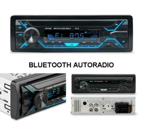 Bluetooth Autoradio HEVXM met MP3  USB  SD  AUX  4 X 60W