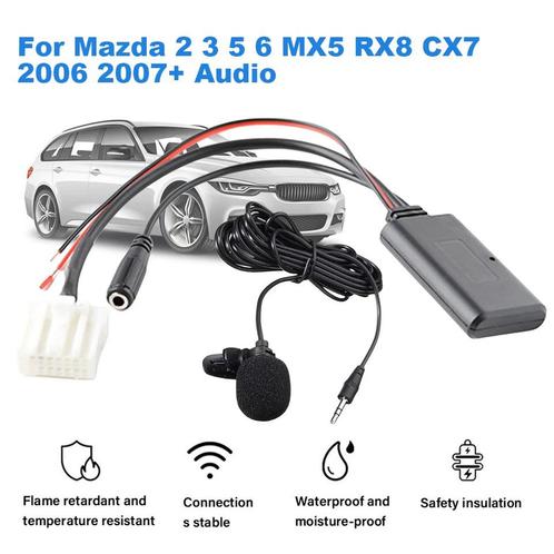 Bluetooth AUX Adapter for Mazda 2 3 4 5 6 MX 5 RX8 CX7 2006