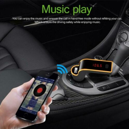 Bluetooth FM transmitter met carkit en USB