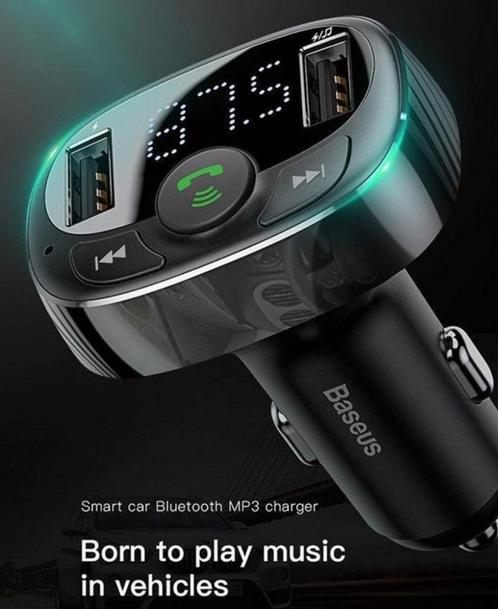 Bluetooth Muziek amp Bellen - FM Transmitter met USB poorten