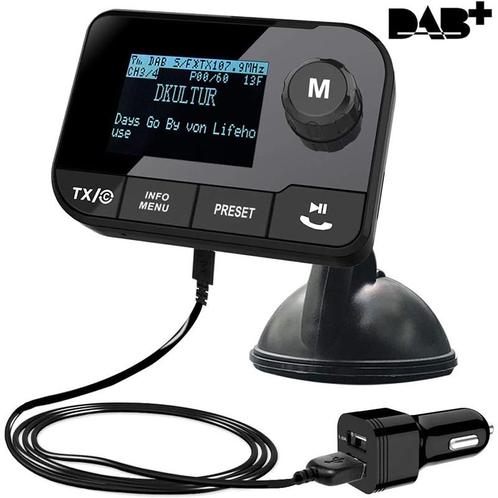 Blufree DAB adapter voor autoradio - bluetooth DAB radio