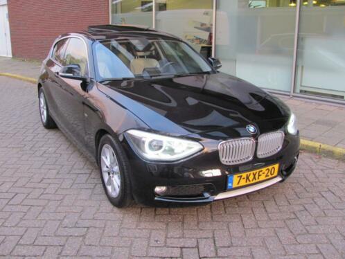 BMW 1-Serie (e87) 114I 75KW 3-DR 2013 Zwart URBAN 89.850km