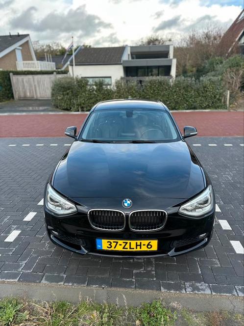 BMW 1-Serie (e87) 114I 75KW 5-DR 2013 Zwart (leren bekleding