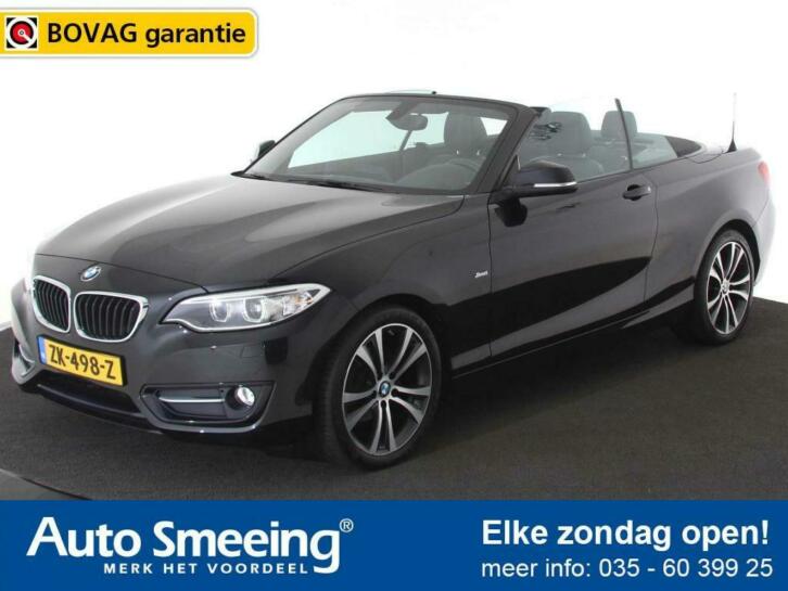 BMW 2 Serie Cabrio 218i Sport Line Automaat Leder Navigatie