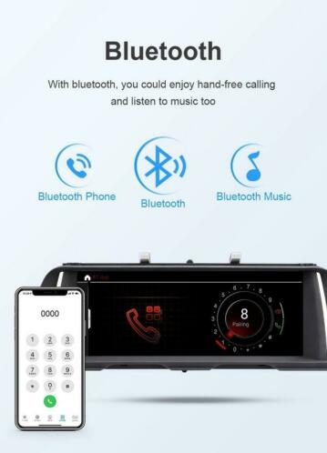 BMW 5 Serie F10 F11Multimedia Scherm Navigatie Bluetooth DAB