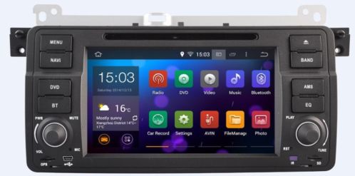 Bmw autoradio navigatie e46 dvd carkit android 4.4 usb wifi 