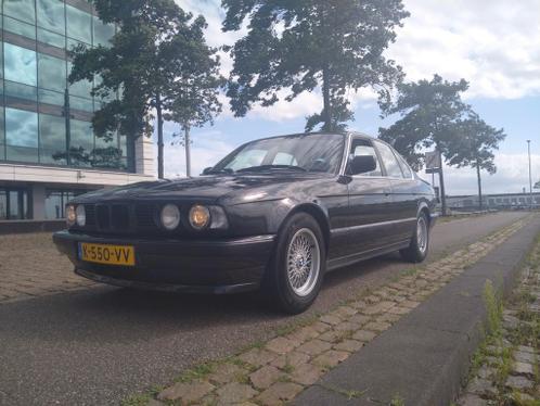 BMW E34 520i 1989 Zwart handgeschakeld diamant schwarz