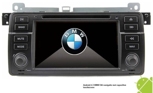 Bmw e46 navigatie android 4.3 dvd carkit multi touch wifi
