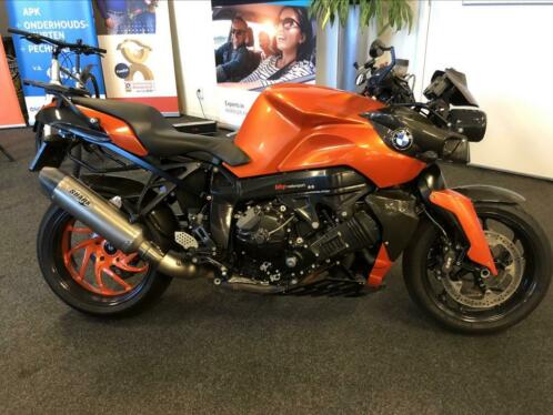 BMW K1200R unieke kleur, Carbon, Kofferset, Shark uitlaat.