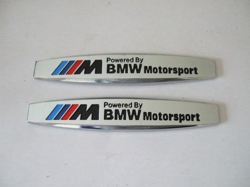 BMW M Motorsport emblemen Chroom