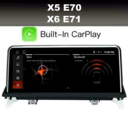 bmw navigatie e70 e71 x5 x6 dab wifi android 10 bluetooth