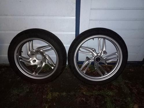 bmw r1200gs velgen set, voor en achter band